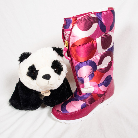 Pink, purple Coach 'Jolt' winter boots - Picture 1 of 7